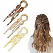 Ozdoby do włosów - FRANCUSKIE SZPILKI DO WŁOSÓW 3 SZT. JASNE KOLORY 6149665 do domu prezent - miniaturka - grafika 1