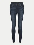 Spodnie damskie - Vero Moda Jeansy Flash 10310822 Granatowy Skinny Fit - miniaturka - grafika 1