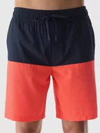 Stroje kąpielowe - Spodenki boardshorty plażowe męskie 4F 4FWSS24UBDSM087-31S Granatowy - miniaturka - grafika 1