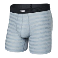 Majtki męskie - Bokserki męskie chłodzące / sportowe z rozporkiem SAXX DROPTEMP COOL Boxer Brief Fly – błękitne - miniaturka - grafika 1