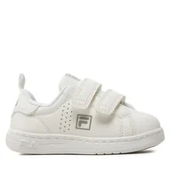 Buty dla dziewczynek - Sneakersy Fila CROSSCOURT 2 NT VELCRO kids FFK0018 10005 Biały - miniaturka - grafika 1