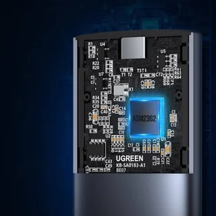 Ugreen kieszeń na dysk SSD M.2 obudowa dysku USB 3.2 Gen 2 (SuperSpeed USB 10 Gbps) + kabel USB Typ C 0,5m szary (CM400 10902) - Kable USB - miniaturka - grafika 6