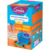 Miotły, szufle, mopy - Gosia Mop żółta mikrofibra wiadro 12l - miniaturka - grafika 1