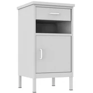 Meble i wyposażenie gabinetów medycznych - Szafka przyłóżkowa SZP 1 z szufladą i blatem dla pacjentów - miniaturka - grafika 1