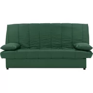 Sofy i kanapy - Sofa rozkładana 3-osobowa - 100% zielonej tkaniny bawełnianej - Styl współczesny - dł. 190 x gł. 92 cm - MILA - miniaturka - grafika 1