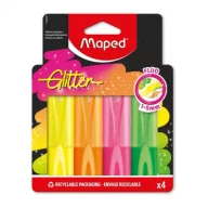 Zakreślacze - Zakreślacz Glitter Fluo brokatowy 4 kolory MAPED - miniaturka - grafika 1