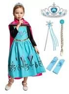 Stroje karnawałowe - Sukienka Strój Elsa Elza Koronacja Zestaw 104/110, Hopki - miniaturka - grafika 1