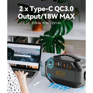 Flashfish P56 Portable Power Station, 288.6Wh/78000mAh Battery Pack Solar Generator, 330W AC Output, 600W Peak Output - Akcesoria turystyczne Flashfish P56 Portable Power Station, 288.6Wh/78000mAh Battery Pack Solar Generator, 330W AC Output, 600W Peak Output - Akcesoria turystyczne - miniaturka - grafika 2