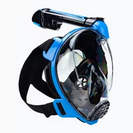 Maski do nurkowania - Maska pełnotwarzowa do snorkelingu Cressi Duke Dry Full Face black/blue - miniaturka - grafika 1
