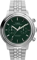 Zegarki męskie - Zegarek Timex TW2Y23600 Waterbury Metropolitan Chronograph 41mm Stainless Steel Bracelet - miniaturka - grafika 1