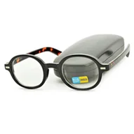 Okulary korekcyjne, oprawki, szkła - Okulary zerówki do komputera Lenonki z filtrem BLUE LIGHT SV101B czarny/panterka - miniaturka - grafika 1