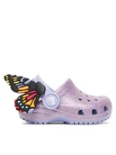 Buty dla dziewczynek - Crocs Klapki Toddler Classic IAM Butterfly Clog 210018 Fioletowy - miniaturka - grafika 1