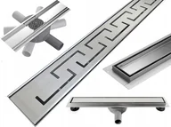 Odpływy liniowe - Mexen Flat 360° M15 odpływ liniowy obrotowy 100 cm chrom - 1024100-40 - miniaturka - grafika 1