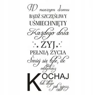 Naklejki na ścianę - Napis na ścianę, naklejka - W naszym domu - 169, 240x120 cm - miniaturka - grafika 1