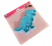 Formy do ciast - WYKRAWACZ FOREMKA WYCISKANA DO OZDÓB CUKROWYCH - DINOZAUR T-REX - miniaturka - grafika 1