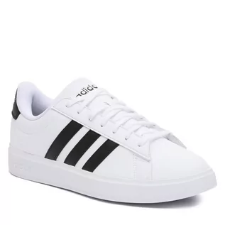 Półbuty męskie - Buty adidas Grand Court Cloudfoam Comfort Shoes GW9195 Ftwwht/Cblack/Ftwwht - grafika 1