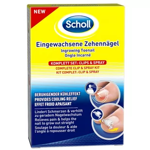 Scholl Clips & Spray zestaw do pielęgnacji wrośniętych paznokci 3034660 - Pozostałe kosmetyki - miniaturka - grafika 1