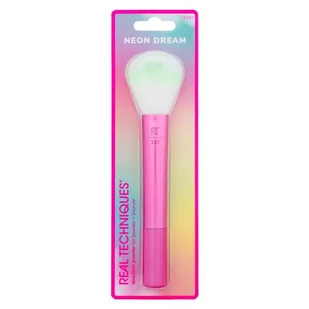Real Techniques Neon Dream Duo-Fiber Powder + Bronzer Brush pędzel do makijażu 1 szt dla kobiet - Pędzle do makijażu - miniaturka - grafika 1