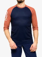 Koszulki rowerowe - Koszulka rowerowa POC MTB Pure 3/4 Jersey - turmaline navy/himalayan salt - miniaturka - grafika 1