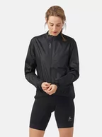 Kurtki i kamizelki sportowe damskie - Odlo Kurtka przeciwwiatrowa "Essential Windproof" w kolorze czarnym - miniaturka - grafika 1