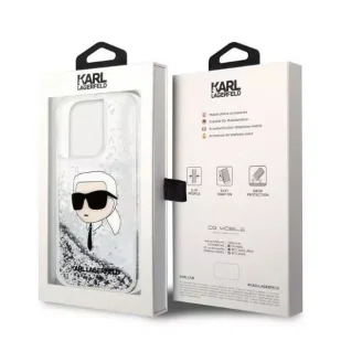 Karl Lagerfeld Etui KLHCP14XLNKHCH do iPhone 14 Pro Max 6,7" hardcase Glitter Karl Head srebrny/silver - Etui i futerały do telefonów - miniaturka - grafika 8