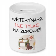 Skarbonki - Dla Farmaceuty Skarbonka na Urodziny na Prezent z Nadrukiem ze Zdjęciem + Opakowanie na prezent (wzór 01) - miniaturka - grafika 1