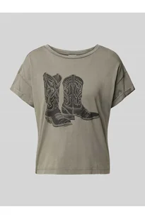 T-shirt z nadrukiem z logo model BOHDI - Noisy May - Koszulki i topy damskie - miniaturka - grafika 1