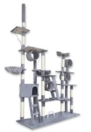 Drapaki dla kotów - Drapak dla kota wieża 250cm plac zabaw dla kotków drzewko wieża z legowiskiem - miniaturka - grafika 1