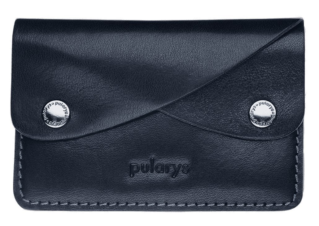 Portfel RETRO wykonany z roślinnie garbowanej skóry Nomad granatowy