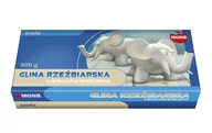 Masy plastyczne - St. Majewski Glina samoutwardzalna MONA, biała, 500 g - miniaturka - grafika 1