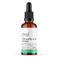 Witaminy i minerały - Ostrovit OstroVit Witamina A+E w kroplach 30ml 5903933905099 - miniaturka - grafika 1