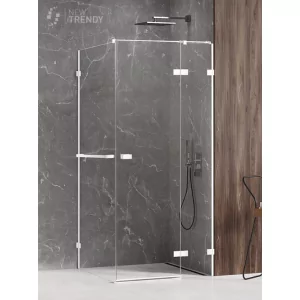 New Trendy EXK-2769 KABINA AVEXA WHITE KWADRATOWA L 90x90x200 CZYSTE 6mm ACTIVE SHIELD - Kabiny prysznicowe - miniaturka - grafika 1