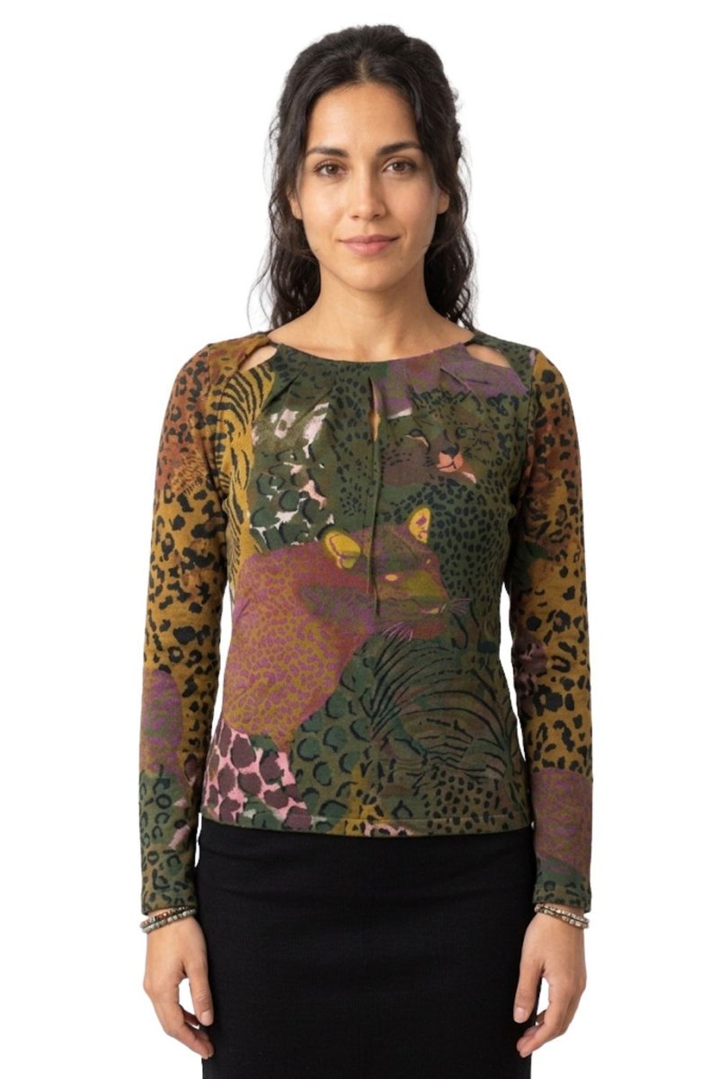 Bluzka damska Desigual Helena z nadrukiem pantera-S