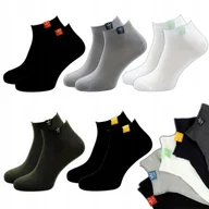 Skarpetki męskie - STOPKI MĘSKIE SKARPETY BAMBUSOWE NISKIE SKARPETKI KOLOROWE 5 PAR 43/46 - miniaturka - grafika 1