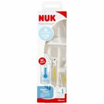Nuk Butelka z wskaźnikiem temp. 6-18m First Choice popielata 10741103 300 ml - Butelki dla niemowląt - miniaturka - grafika 1