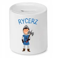 Skarbonki - SKARBONKA DLA DZIECI SYNA CÓRKI RYCERZ PREZENT z Nadrukiem ze Zdjęciem - miniaturka - grafika 1