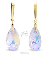 Kolczyki - ankabizuteria.pl Kolczyki srebrne pozłacane Swarovski LACRIMA Aurrora - miniaturka - grafika 1