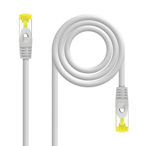 NANOCABLE 10.20.1900-L30 kabel sieciowy RJ45 LSZH CAT.6A SFTP AWG26, szary, 30 cm