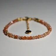 Bransoletki - Bransoletka Szczęścia Kamień Słoneczny Jasny 3mm - Crystals Break - miniaturka - grafika 1