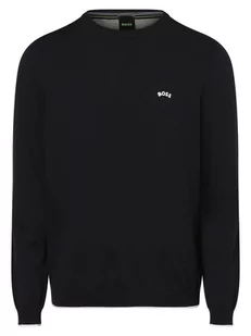 BOSS Green - Sweter męski  Rallo, niebieski - Swetry męskie - miniaturka - grafika 1