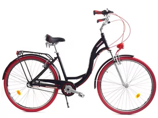 Dallas Bike City Alu 3spd 28 cali Czarno-czerwony - Rowery - miniaturka - grafika 1