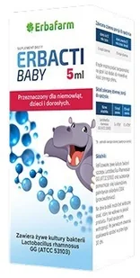 ERBAFARM NATURALE SP. Z O.O. Erbafarm Erbacti Baby krople 5 ml 3603621 - Układ pokarmowy - miniaturka - grafika 1