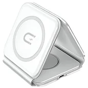 Ładowarki do telefonów - Ładowarka indukcyjna DUDAO A11N 3w1 15W Biały - miniaturka - grafika 1