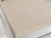 Prześcieradła - Prześcieradło Frotte Bez Gumki 175X220 Tulipan Sepia Beżowe 5908 Żakardowe - miniaturka - grafika 1