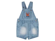 Spodenki dla niemowląt - lupilu® Szorty ogrodniczki niemowlęce z jeansu (Jasnoniebieski, 74) - miniaturka - grafika 1