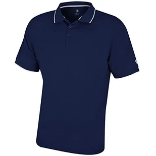 Island Green Island Green Męska koszulka polo IGTS1899 CoolPass oddychająca odprowadzająca wydajność golfowa koszulka polo top sportowy, granatowa, duża IGTS1899 - Koszulki i topy damskie - miniaturka - grafika 1