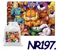 Puzzle - Puzzle 192 El. Układanka Prezent Kot Garfield + Woreczek Z Nadrukiem - miniaturka - grafika 1