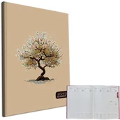 Kalendarze - EV-Corp Kalendarz 2026 A4 tygodniowy Drzewo Beż - kalendarz - miniaturka - grafika 1