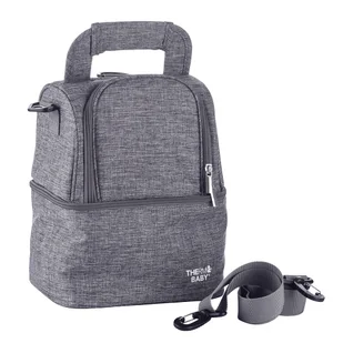 Torba termiczna, plecak Thermobaby, szara - Akcesoria do karmienia - miniaturka - grafika 1