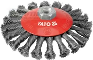 Materiały ścierne - Yato Szczotka tarczowa z gwintem, drut nierdzewny YT-4764 - miniaturka - grafika 1